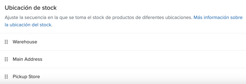Widget de prioridad de stock