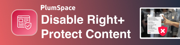 Disable Right + Content protection logo