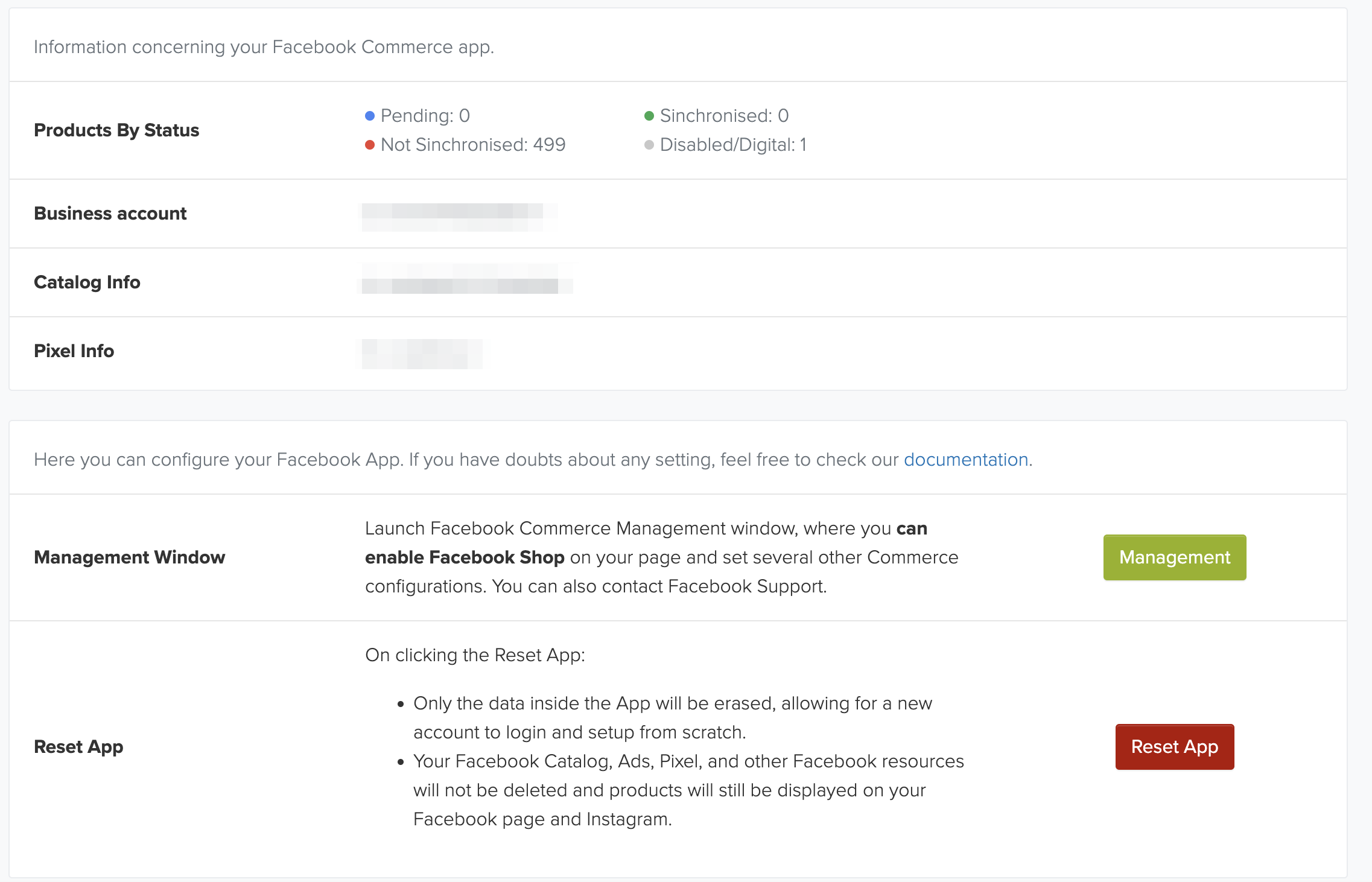configuration facebook account