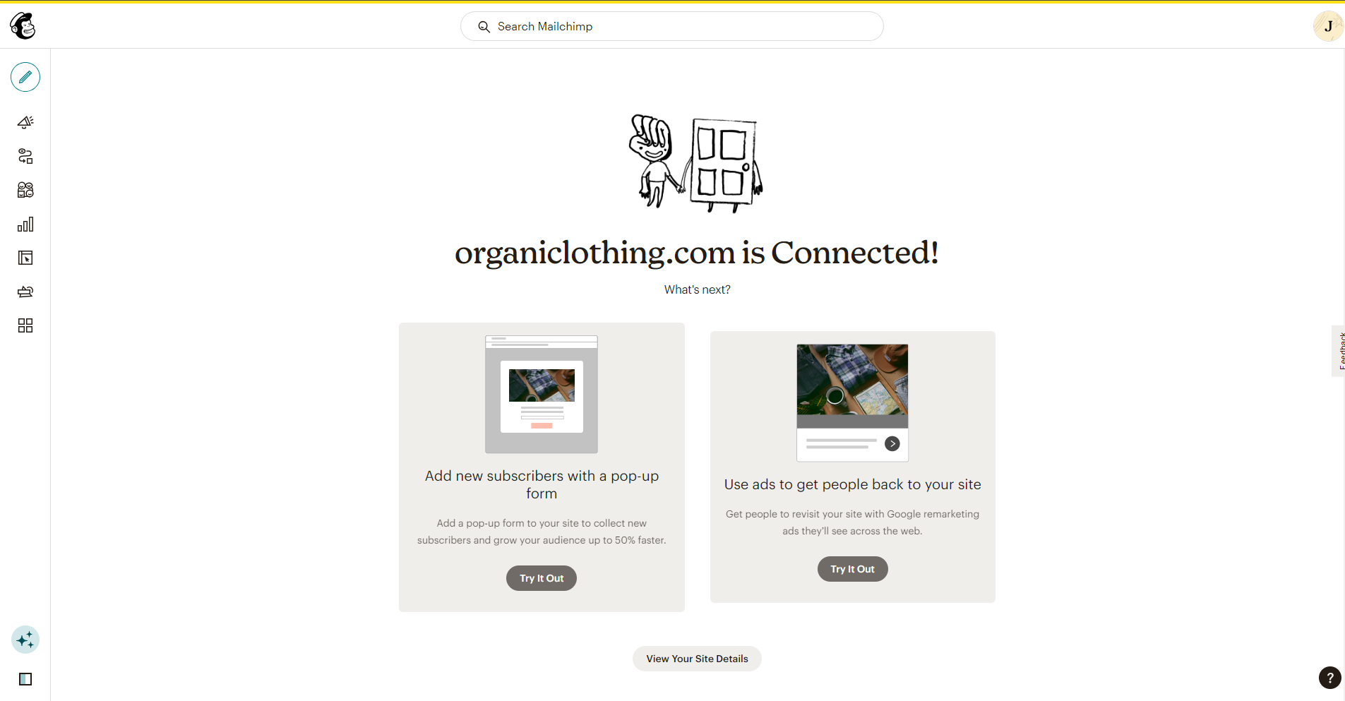 integration mailchimp newsletter