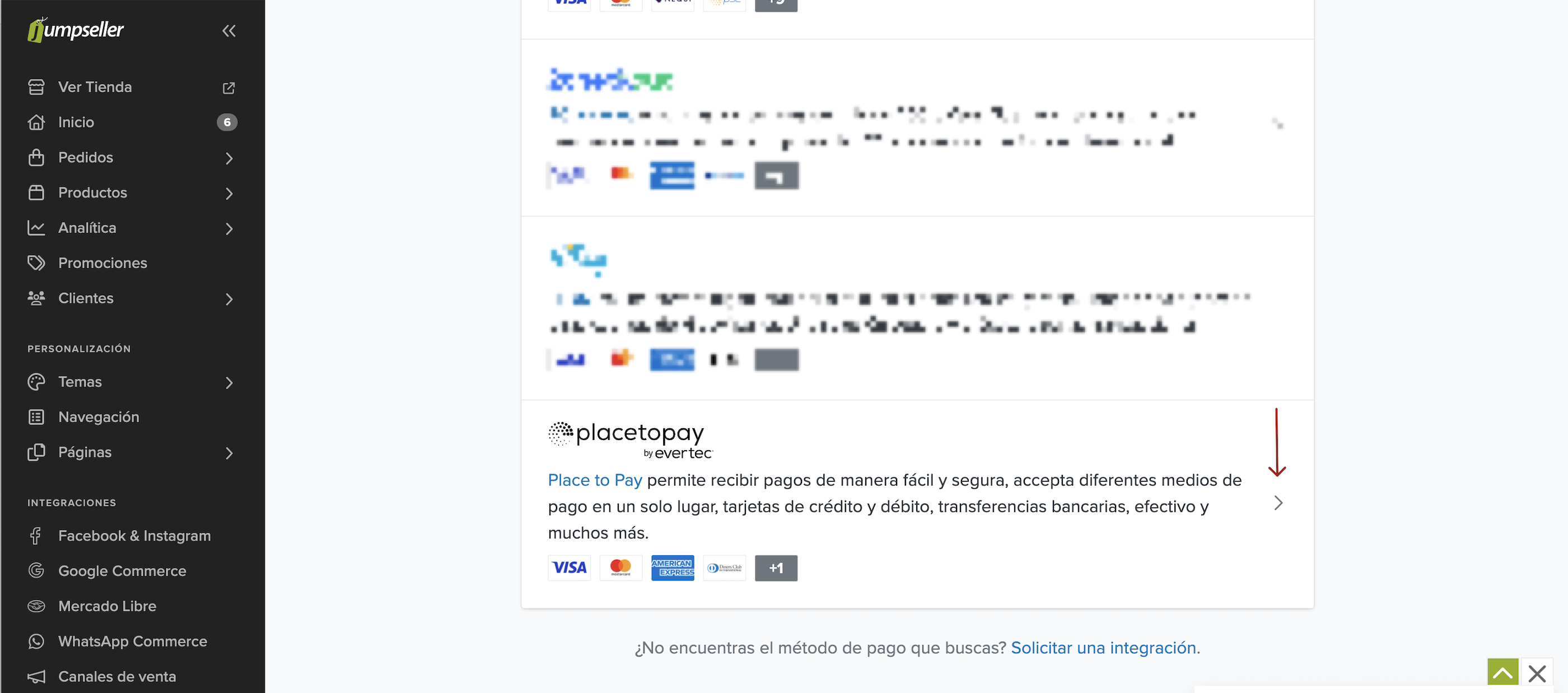 Select Placetopay