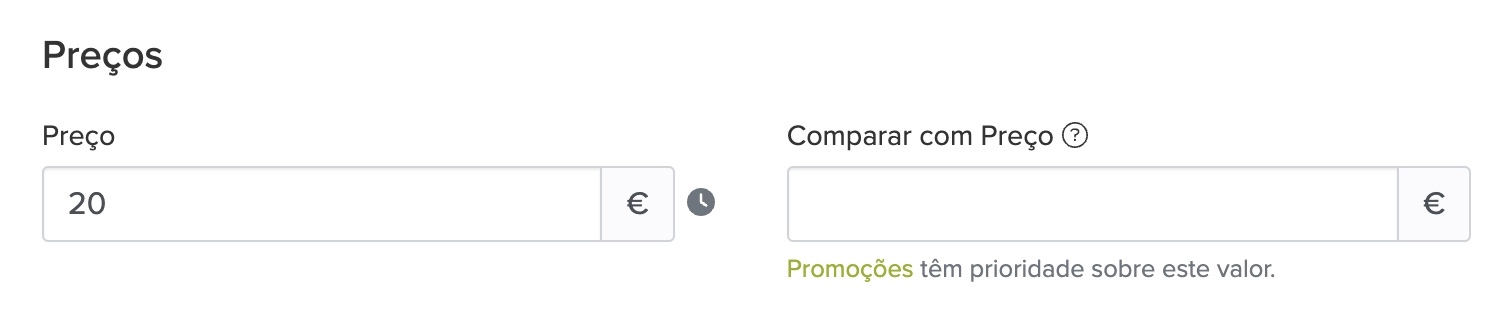 Comparar com preço