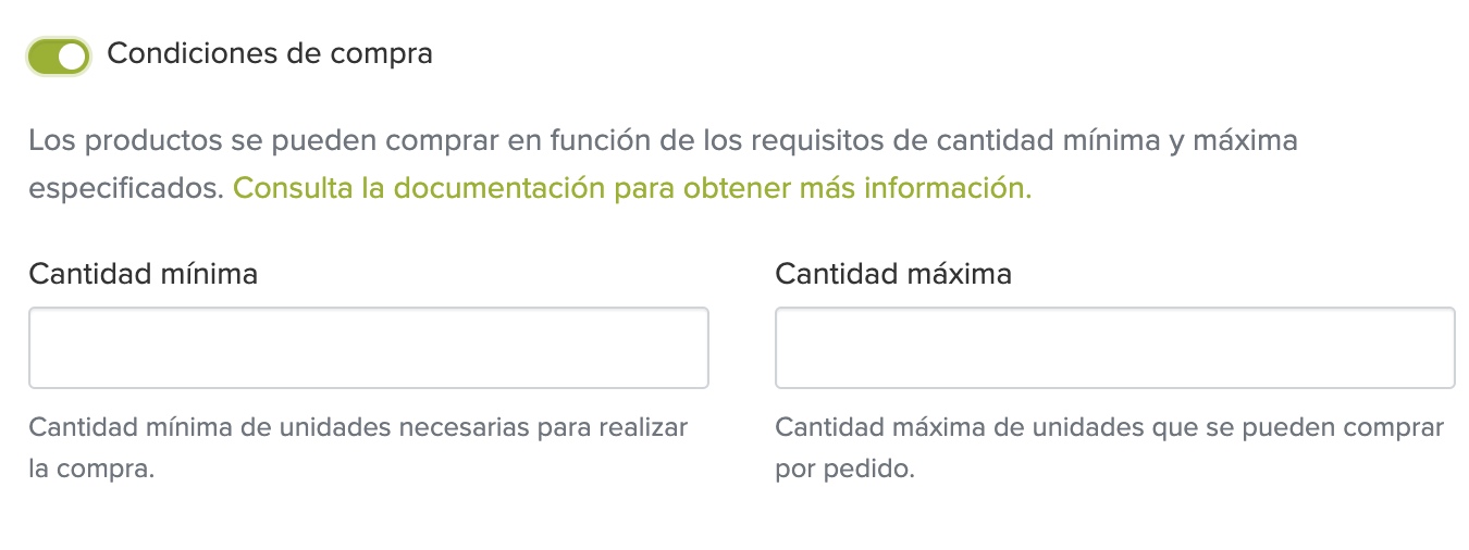 condiciones de compra