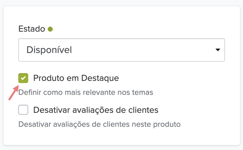 Produto em destaque