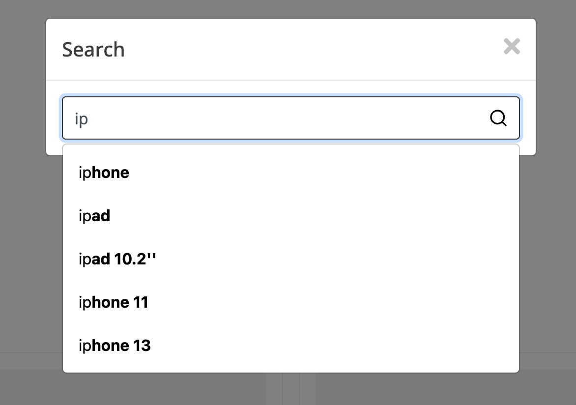 Autocomplete iPhone Example